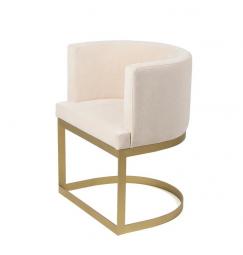 Дизайнерский стул на заказ с латунным основанием