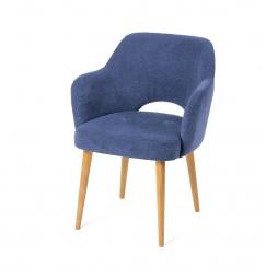 Мягкий стул на заказ синий