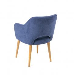 Мягкий современный стул синий